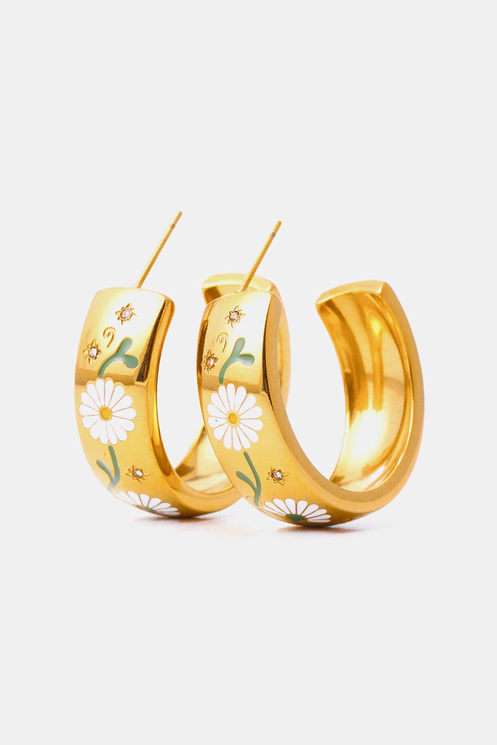 Floral C-hoops