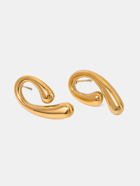 18K Gold-Plated Stainless Steel Earrings