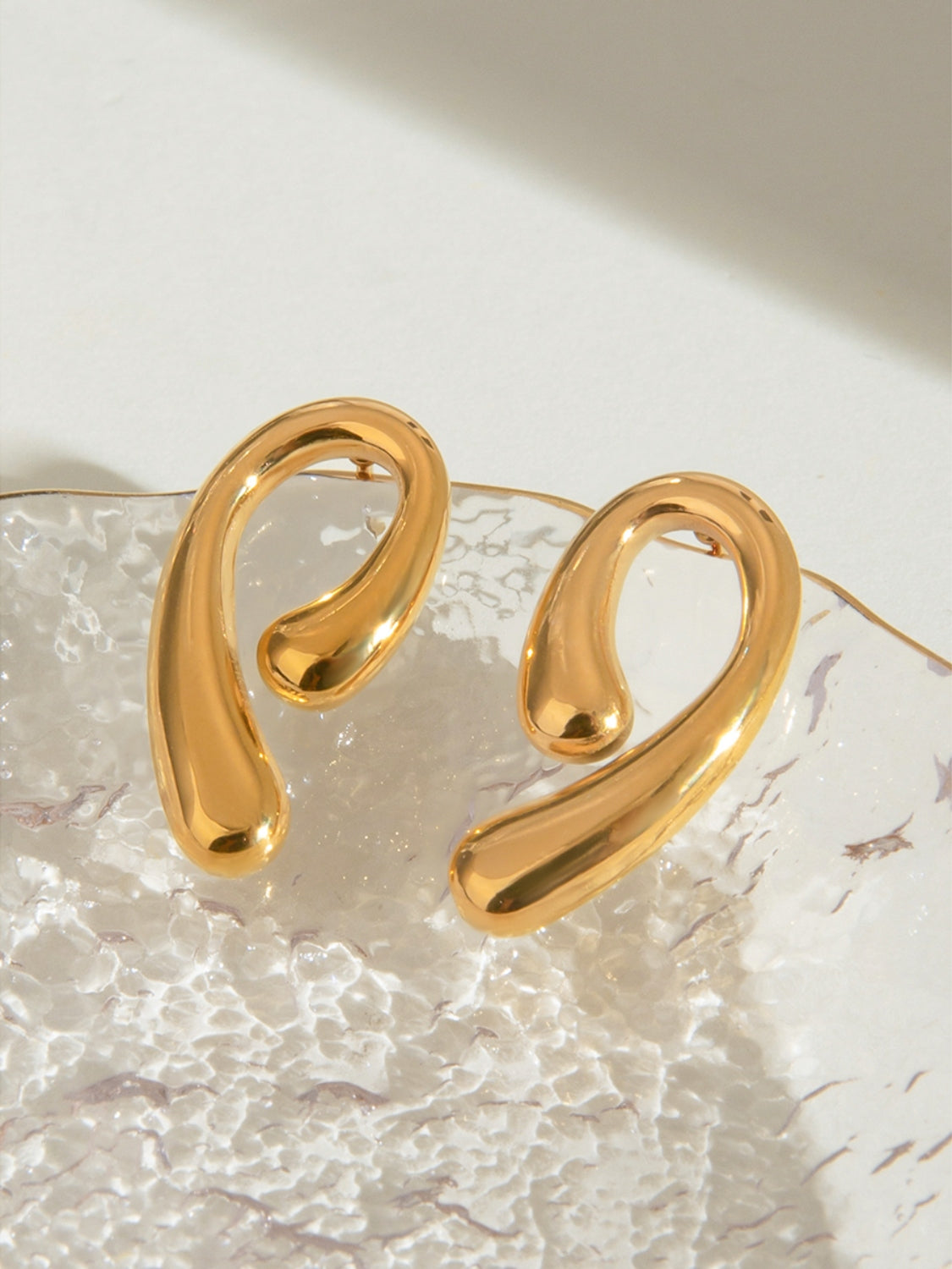 18K Gold-Plated Stainless Steel Earrings