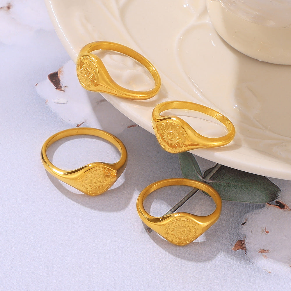 Gold-Plated Sun Ring