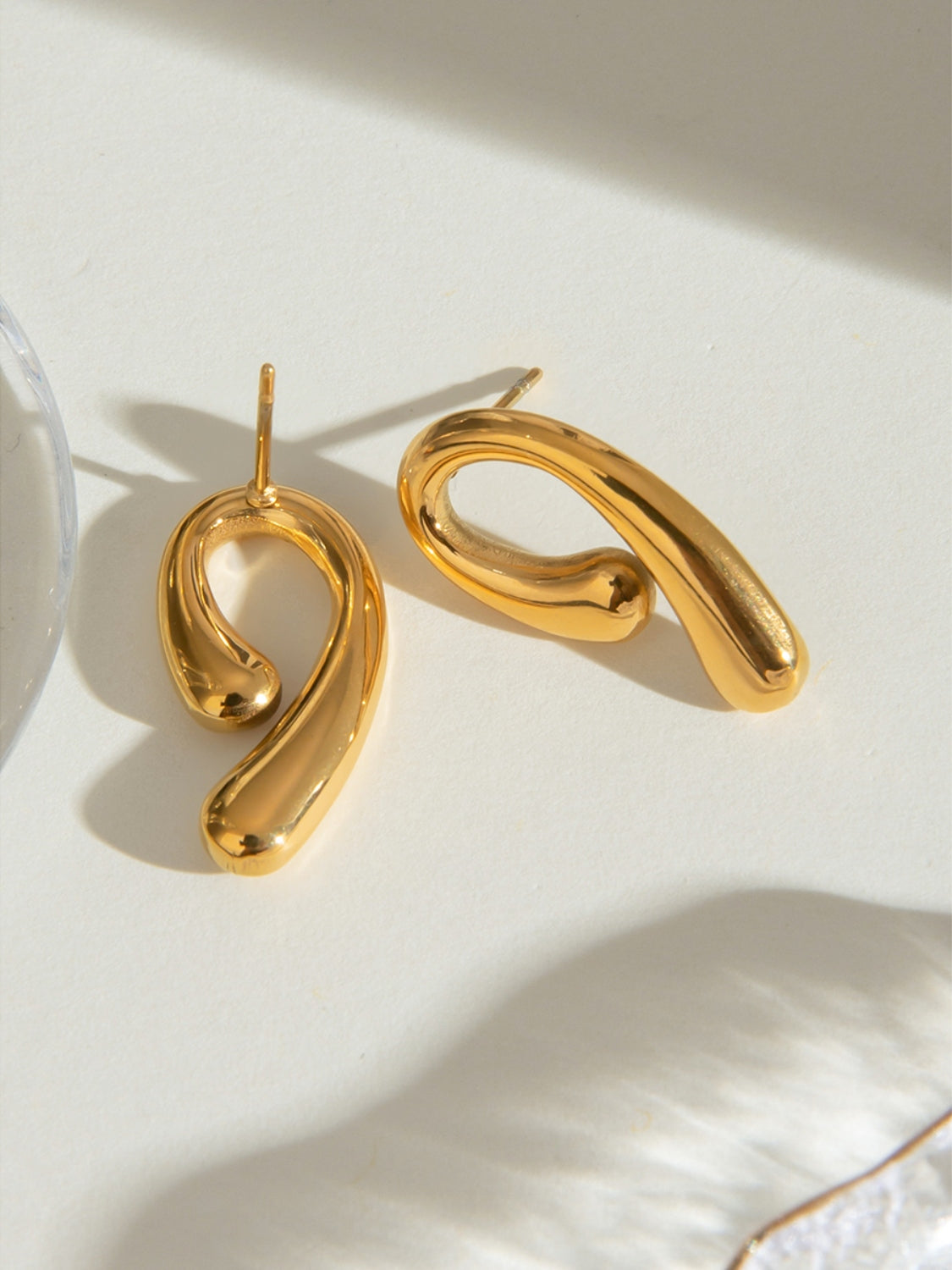 18K Gold-Plated Stainless Steel Earrings